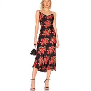 LPA Lovell Dress in Holiday Floral, XS